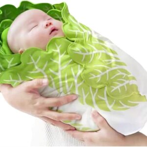 TAIYHGYF おくるみ 新生児 野菜 夏 ガーゼ 抱っこ布団 白菜おくるみ 授乳ケープ