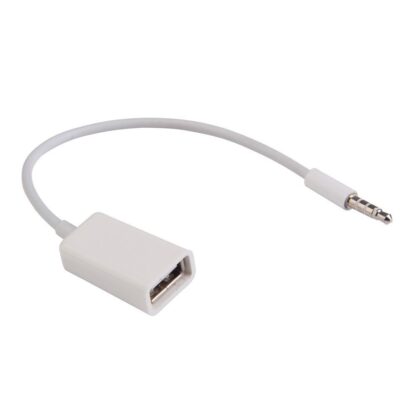 BLUEXIN 3.5 MMオスAuxオーディオプラグジャックにUSB 2.0メス変換ケーブルコードen - 画像 (2)