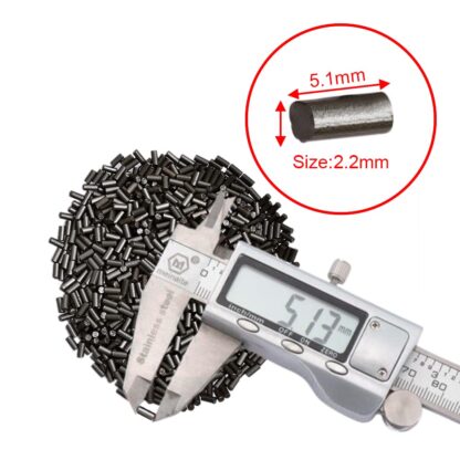CooBigo (2.25mm) 60g/パック(約450~500個) フェロセリウムライター フリントストーン ガソリンまたはガスライターアクセサリー用 #FLQ178-B/G ブラック - 画像 (3)