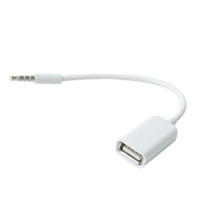 BLUEXIN 3.5 MMオスAuxオーディオプラグジャックにUSB 2.0メス変換ケーブルコードen - 画像 (3)