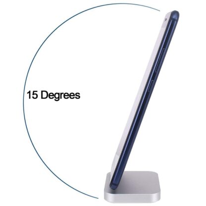 Yeebline Type C チャージャードック [アルミ合金] USB Type-C充電器スタンド クレードル充電ステーション iPhone 15シリーズ、Nexus 6P/5X、OnePlus 3T/3/2、その他のUSB-Cデバイスに対応 (シルバーアルミニウム) - 画像 (5)