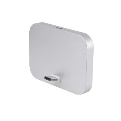 Yeebline Type C チャージャードック [アルミ合金] USB Type-C充電器スタンド クレードル充電ステーション iPhone 15シリーズ、Nexus 6P/5X、OnePlus 3T/3/2、その他のUSB-Cデバイスに対応 (シルバーアルミニウム) - 画像 (8)