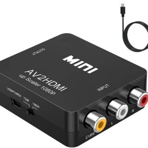 MICVISTA RCA to HDMI 変換コンバーター AV to HDMI 変換器 USBケーブル付きhdmiをサポートする旧式テレビネットワークセットトップボックス Xbox PS4 カーナビなど対応