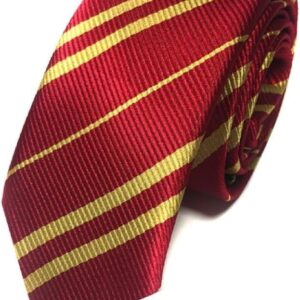 [eleeje] コスプレ ネクタイ for HARRY POTTER レイブンクロー風 (赤) ボーダー柄 学園風 衣装 アクセサリー ハロウィン 仮装 コスチューム用小物 男女兼用