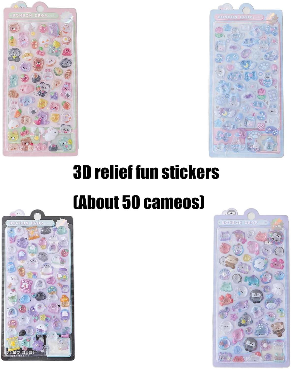 カートゥーン 3D ステッカー スクラップブッキング ステッカー 漫画 動物 ステッカー プランナー ジャーナル タブレット スケートボード ネイル デカール (複製) - 画像 (2)