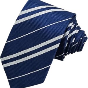 [eleeje] コスプレ ネクタイ for HARRY POTTER レイブンクロー風 (青) ボーダー柄 学園風 衣装 アクセサリー ハロウィン 仮装 コスチューム用小物 男女兼用